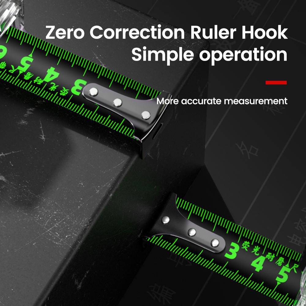 Флуоресцентная самоблокирующаяся измерительная лента 5/7,5/10 м Высокоточная лазерная струйная кодовая линейка Измерительная лента из углеродистой стали