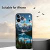 Чехол для телефона "Солнечный свет в горном лесу" для iPhone 17,16,15,14,13,12,11 Plus,Pro Max,XS, Мягкий силиконовый черный чехол