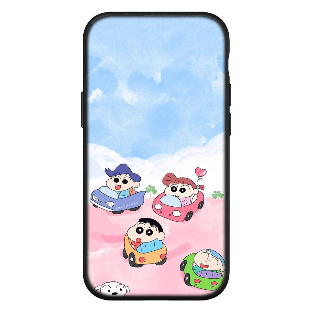 Для iPhone 16 15 Xiaomi Redmi Note 14 13 12 11 Pro Max X 8 9 16e Samsung Galaxy S25 S24 S23 Moto OPPO Huawei Милый чехол для телефона с Шин-чаном