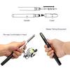 Pocket Collapsible Fishing Rod Reel Combo Mini Pen Fishing Pole Kit Telescopic Fishing Rod Spinning Reel Combo Kit