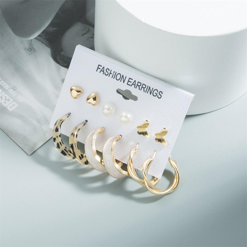 Набор серег с подвеской, женские серьги в стиле панк, трендовый комплект серег, подарок ювелирных изделий