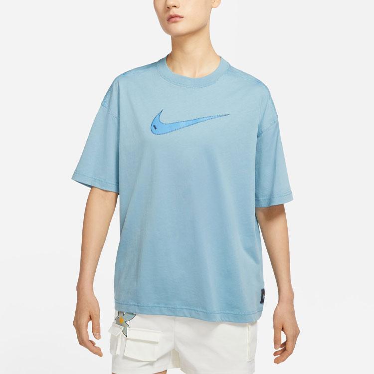 Nike Женская короткорукавная футболка Nike Sportswear Swoosh 'University Blue' DM6212-494