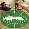 South Sydney Rabbitohs Pattern Round Rug, Indoor/Outdoor Mat, for Picnic, Gameroom, Bedroom, Office, Living Room, Home Decor Carpet, Birthday Gift