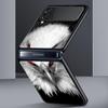 Чехол для телефона Z Flip 4 для Samsung Galaxy Z Flip 3 5G ZFlip3 Flip3 zflip Flip4 черный жесткий чехол для ПК тигр лев леопардовый чехол