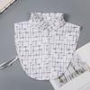 1pc Sexy Lace Fake Collar Shirt Shawl Flower Crochet Neckline Collars Women Detachable Collar Half Shirt Faux Collar Lace Fabric