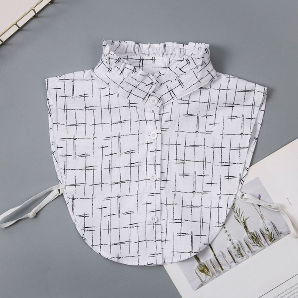 1pc Sexy Lace Fake Collar Shirt Shawl Flower Crochet Neckline Collars Women Detachable Collar Half Shirt Faux Collar Lace Fabric
