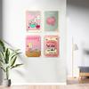 1Pcs Cartoon Small Tapestry Ins 2024 Wall Hanging Background Cloth Desk Calendar Room Girl