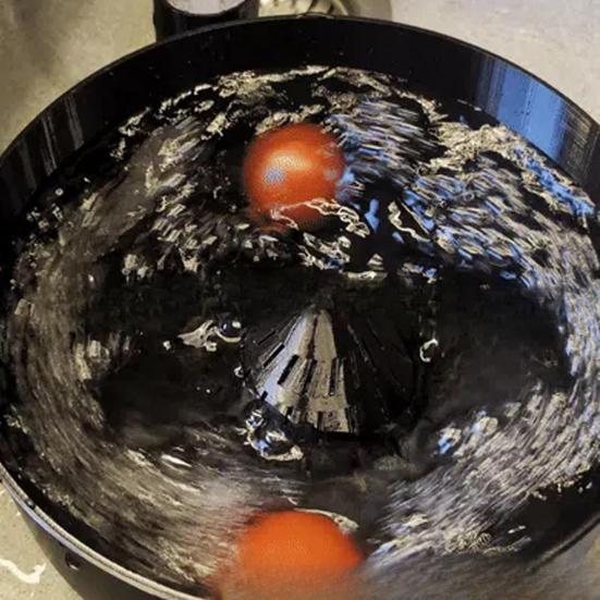 Automatic Fruit Washer And Drainer Bowl 3D Printed Berries Wash Machine Salad Spinner Vegetable Cleaner Fast Draining Kitchen Gadget