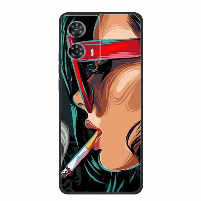 Чехол для телефона Motorola Edge 50 Fusion Задняя крышка Черный силиконовый мягкий чехол Для Moto Edge 50 Fusion Чехол 6.7" Funda Shell