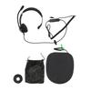 Telephone Headset Professional Noise Canceling Single Ear Customer Service Headset for Call Center