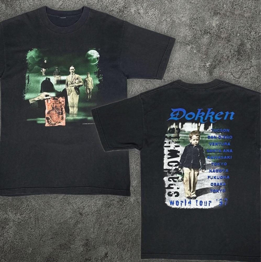 Редкая футболка Dokken Rock Tour Band, короткий рукав, все размеры от S до 5XL, SE069, БЕСПЛАТНАЯ ДОСТАВКА, Унисекс