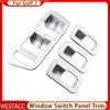4Pcs Car Door Armrest Windows Lift Panel Cover Trim Stickers for Volkswagen VW Golf 7 MK7 7.5 MK7.5 2013 -  LHD