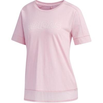 Футболка Ss Tee Id повседневная удобная дышащая футболка с коротким рукавом женская розовая DY8650