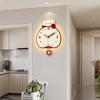 Bear Wall Clock Living Room Simple Modern Household Quiet Hanging Watch Restaurant Fashion Creative Wall Hanging Cartoon Clock