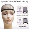 1 Pair Black Mesh Wig Hair Net High Elastic Hair Mesh Net Women Men Halloween Cosplay Liner Weaving Net Wig Accessory