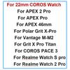 Two-Tone Silicone 22mm Watch Strap Breathable Band For COROS PACE 3/APEX 46mm Watchband For COROS APEX 2 Pro Bracelet Wristband