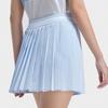 Fila Лого Однотонный Дышащий Свободный Плиссированный Теннисный Спортивный Тканый Повседневный Юбка Женские юбки Туманно-голубой A11W323303FLB