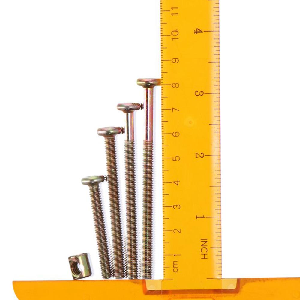 50 шт. быстрорежущей стали болты гайки комплект цинковые гайки бочкообразные детская кроватка двухъярусная кровать мебель детская кроватка