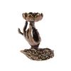 1Pc Vintage Buddha Hand Lotus Incense Burner Metal Backflow Incense Holder For Home Room Creative Tea Table Decor