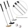 1 Set Mini Golf Putter Club with 2 Golf Balls TPR Grip Right Left Handed Stainless Steel Golf Club Kids Adults Table Game Golf Putter Training