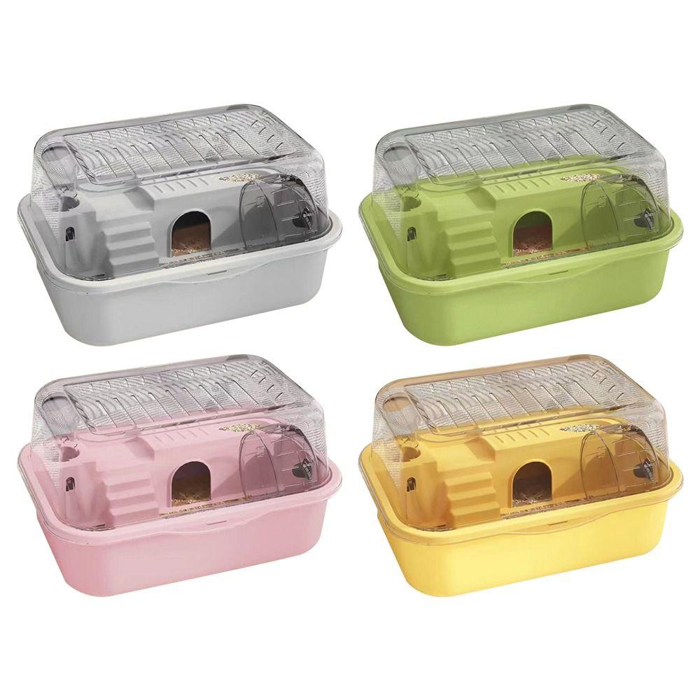 Большая клетка для хомяка, двухслойный домик для домашних животных, переносная клетка для мелких животных