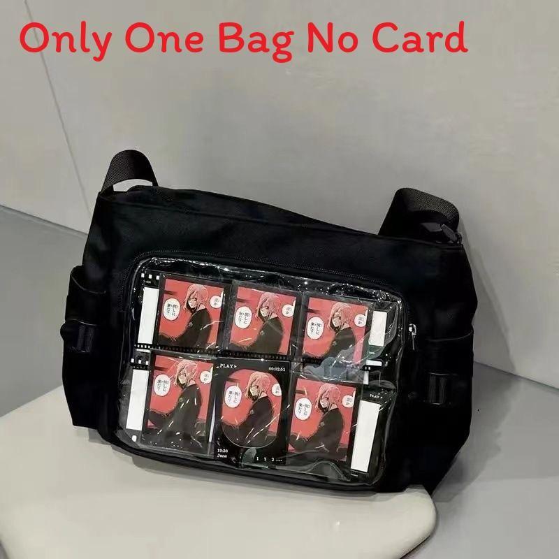 Nylon Transparent Crossbody Bag With Zipper Closure For Daily Use And School Commuting