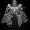 Fashionable Punk Metal Rhinestones Shoulder Chain Body Chain Shoulder Chain Jewelry For Beach Weddings Evening Event