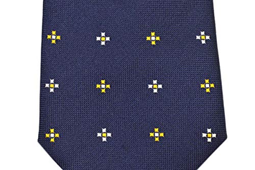 Галстук Маленький цветочный узор Шелковый галстук Ширина меча egg20s008 Синий [Gaga Milano] Мужской галстук/узкий (Размер 7см) BA70206-19