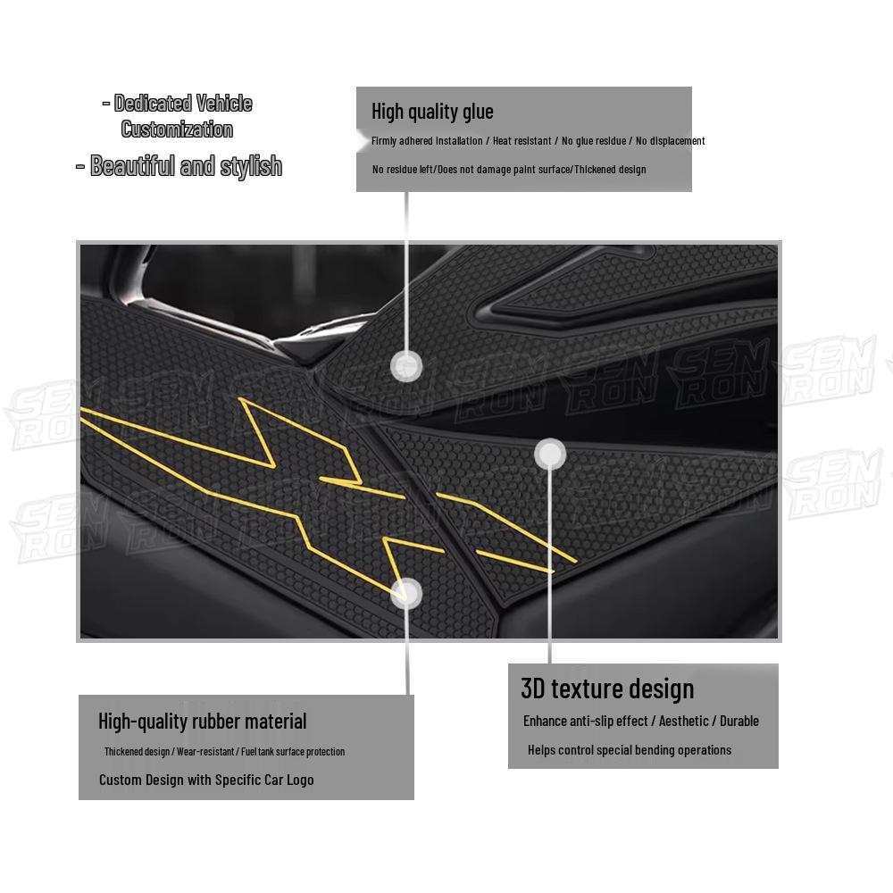 Zongshen 150X Motorcycle Anti-Scratch Foot Peg and Fuel Tank Stickers - 26 Styles