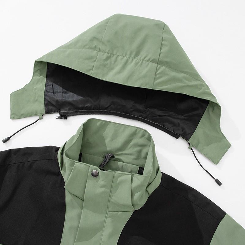 Men Women Waterproof 3-in-1 Hooded Outdoor Jacket With 320g Fleece Liner Hiking Camping Skiing Winter
