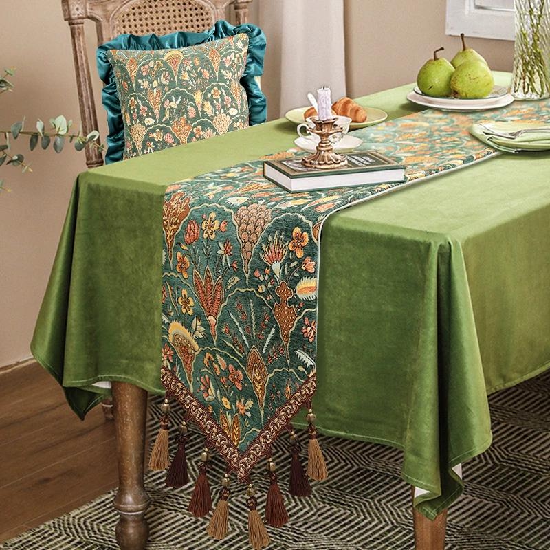 Новый винтажный роскошный настольный флаг, хит продаж, скатерть для гостиной в сельском стиле, европейский высококачественный пылезащитный журнальный столик, полотенце, чехол для ТВ-шкафа