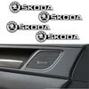 3D Aluminum Car Audio Speaker Decorate Badge Sticker For Octavia Fabia A7 Kamiq Kapoq Kodiaq Rapid SCALA Superb Yeti Derivati