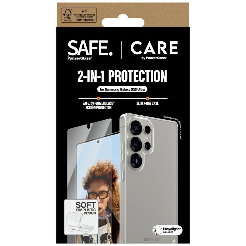 Etui + szkło do Samsung Galaxy S25 Ultra PanzerGlass Fashion 2w1 Czarne