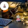 Ручная работа Смола Ганеша Идол Индуистские Комнаты Медитаций Декор Слон Бог Скульптура Алтарь Храм Украшение Духовный Подарок