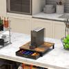 Деревянный ящик для кофейных капсул, совместимый с 42 капсулами Nespresso Original Line, деревенский коричневый