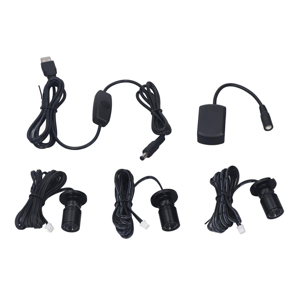 Mini LED Spot Lights 5V USB Showcase Display Light 1 To 3 Dimmable Small Cabinet Light for Jewelry Collection Black