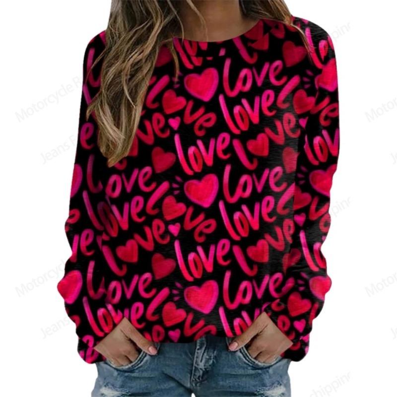 Толстовка с принтом Love Heart 3D, женская мода, толстовки с круглым вырезом и графическим принтом, толстовки на Хэллоуин, подарок на День святого Валентина, толстовка, пальто, фестиваль