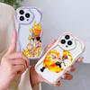Cute Cartoon Pattern Cream Texture Casing Wavy Edge Soft Silicone Cover Phone Case for Xiaomi Redmi