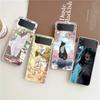 Модный милый чехол-раскладушка для телефона с кошками для Samsung Galaxy Z Flip 3 4 5, жесткий складной чехол для Samsung Z Flip3, прозрачная крышка
