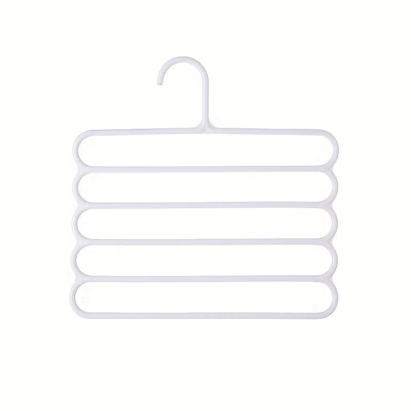 Multi Functional Five Layer Pants Rack,Home Wardrobe,Pants Hanging,Scarf Storage Rack,Anti Slip Multi-layer Scarf Rack,Tie Rack