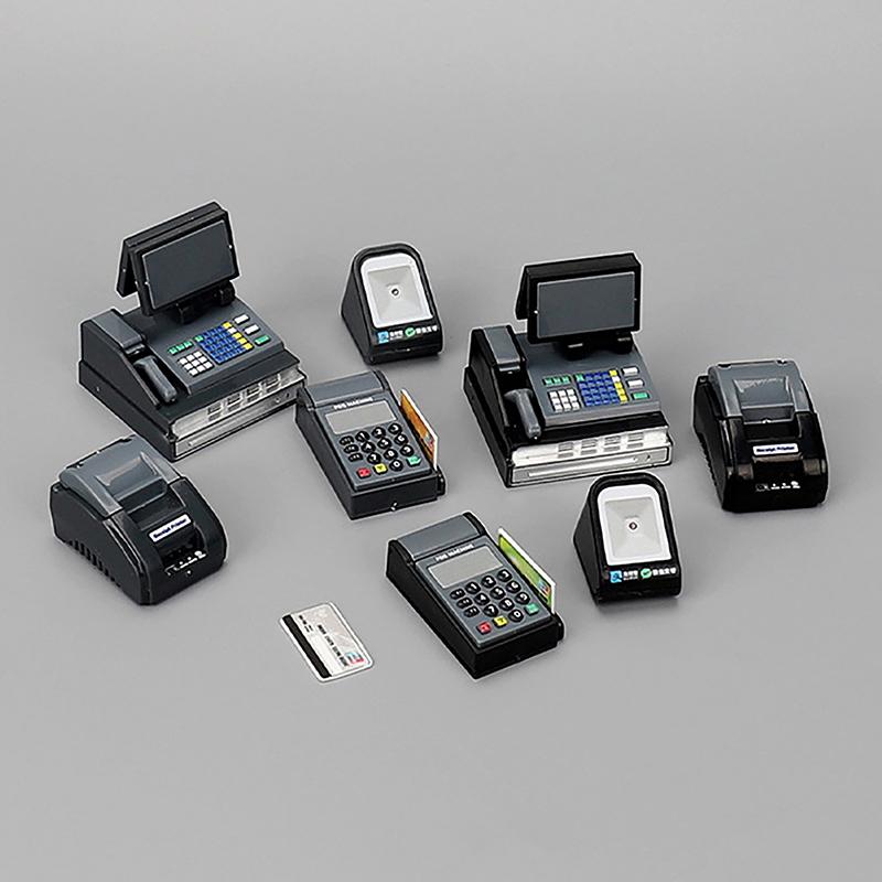 Кукольный домик Мини супермаркет кассовый аппарат карточный автомат Pos автомат кукольный домик реквизит для сцены