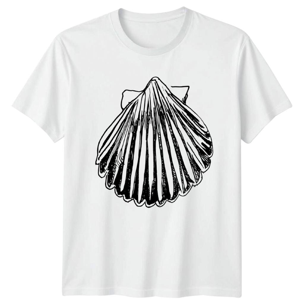 Scallop Shell Sea Animals Mens T-Shirt Ladies Tee Graphic Unisex Top