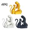 Статуэтка кошки с гладкой текстурой 3D-печатная скульптура Женщина и форма Матовое покрытие