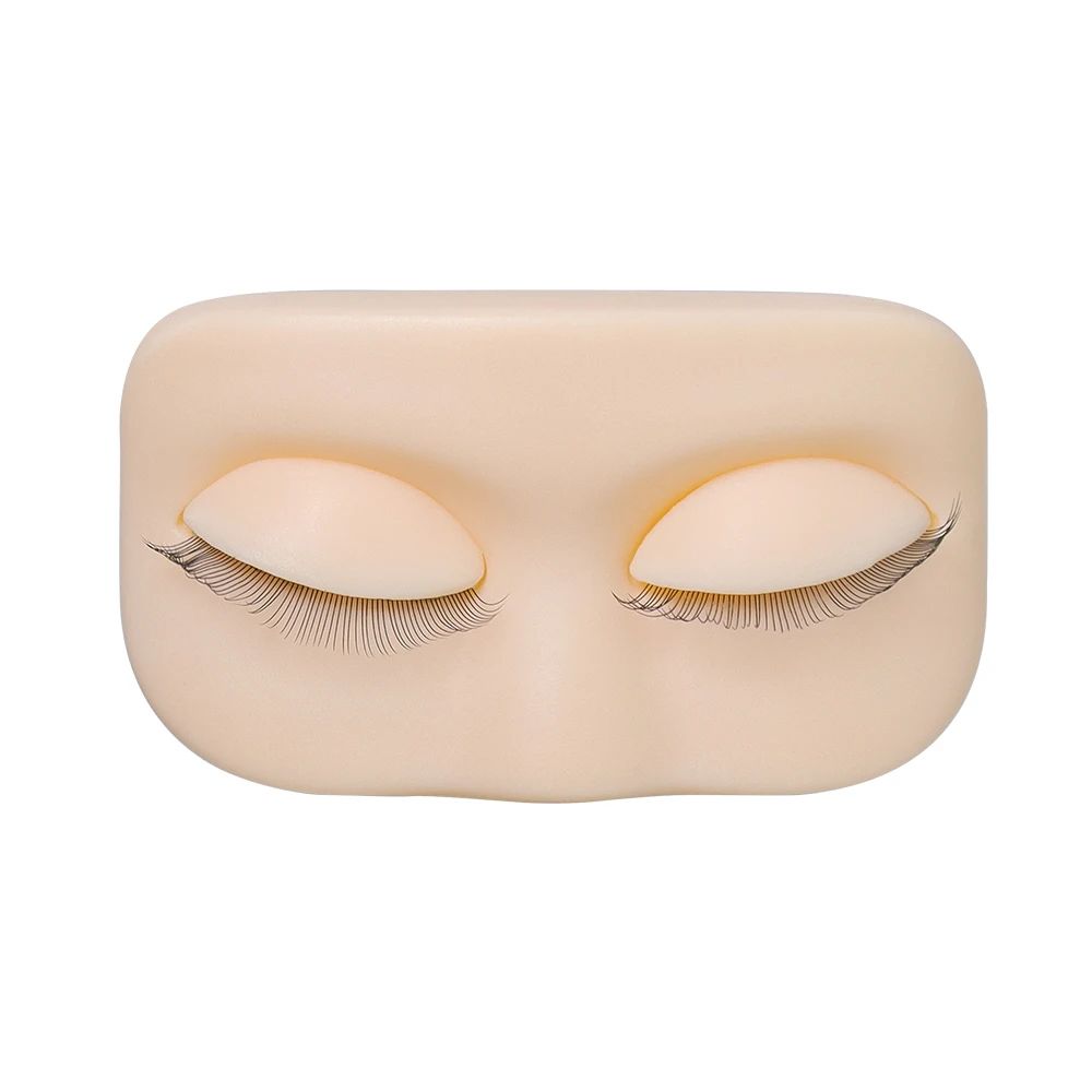 Removable Eyes Lash Grafting Mannequin PVC Eyelash Practice Tool Novice
