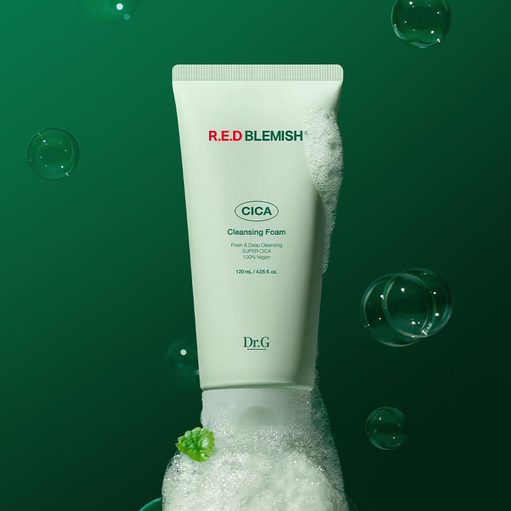 [Dr.G] R.E.D Blemish Cica Cleansing Foam Gentle Low pH Facial Cleanser 120ml