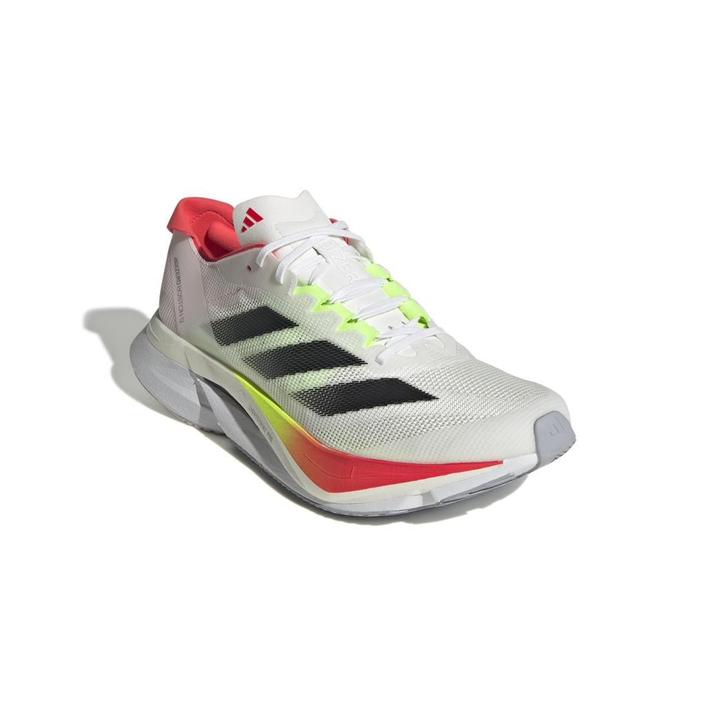 Кроссовки для бега Adidas Adizero Boston 12 MDF82 Красный обувной см Женские Белый/Основной черный/Прозрачный (JQ2554) 24,0