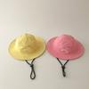 Bow Embroidery Summer Kid Sunhat Quick-dry Children's Fisherman Hat Candy Color Bucket Hat  Baby
