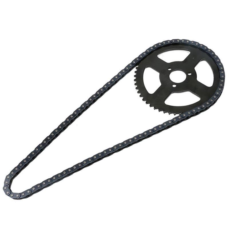 Задняя звезда 26 мм T8F 54T с цепью T8F 108 для двигателей 47 куб. см / 49 куб. см