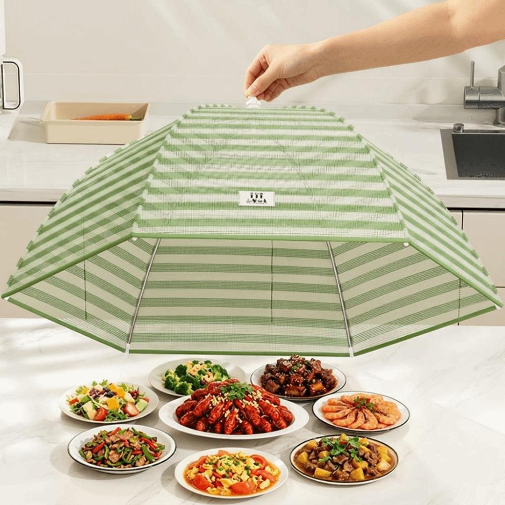 Anti-Mosquito Dish Covers Folding Food Preservation Cover Portable Mesh Food Cover Kitchen