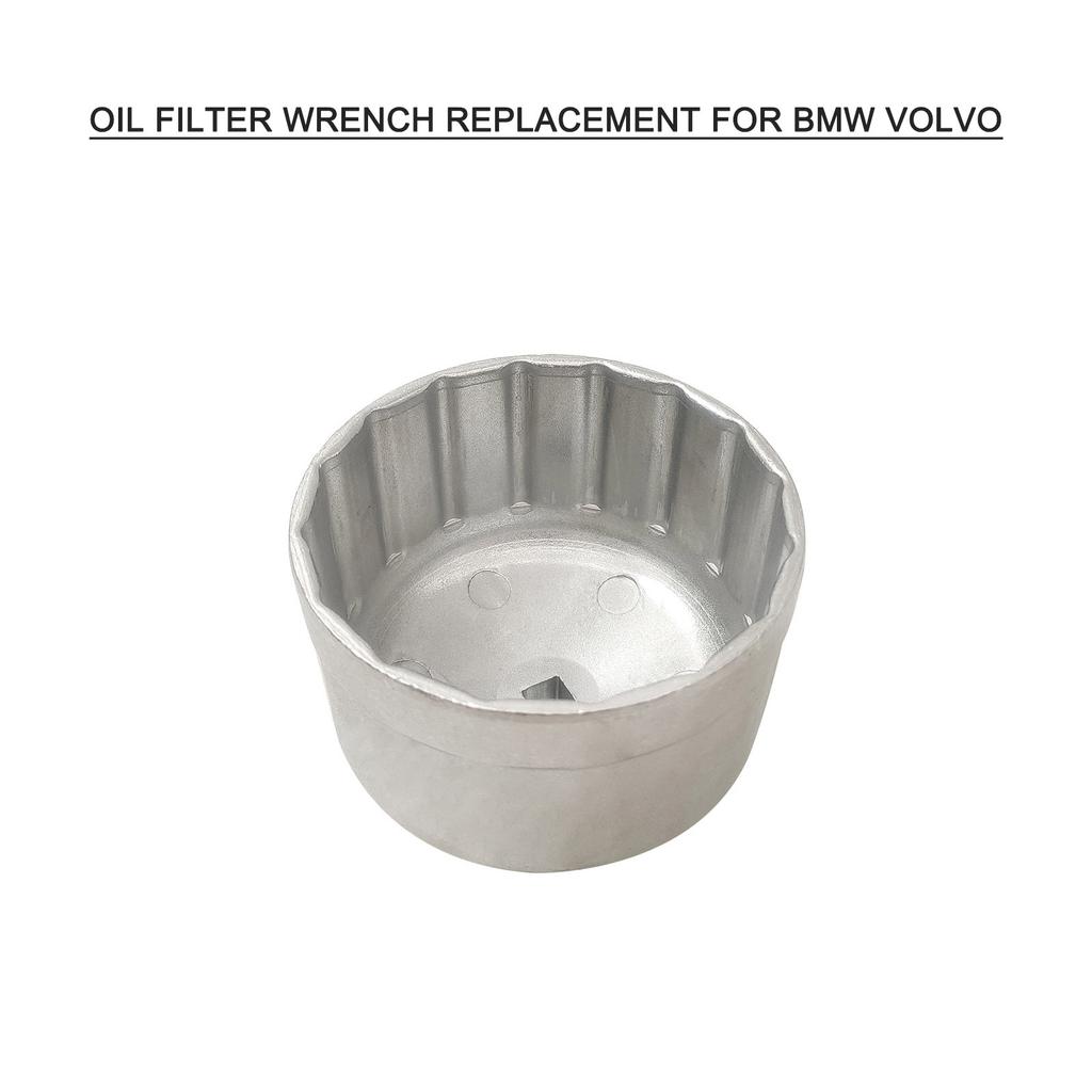 Ключ для масляного фильтра картриджного типа 86 мм 16 граней Крышки корпуса фильтра Инструменты для снятия масляного фильтра Серебристый Замена для